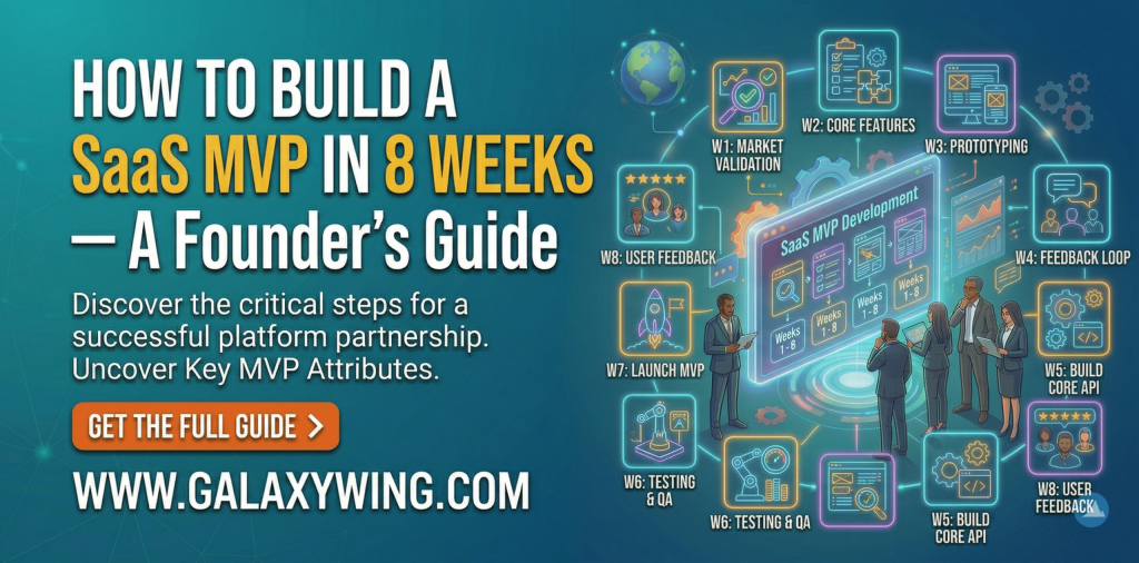 How to Build a SaaS MVP in 8 Weeks — A Founder’s Guide